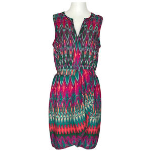 Charlie Jade Anthropologie Colorful Aztec Dress M